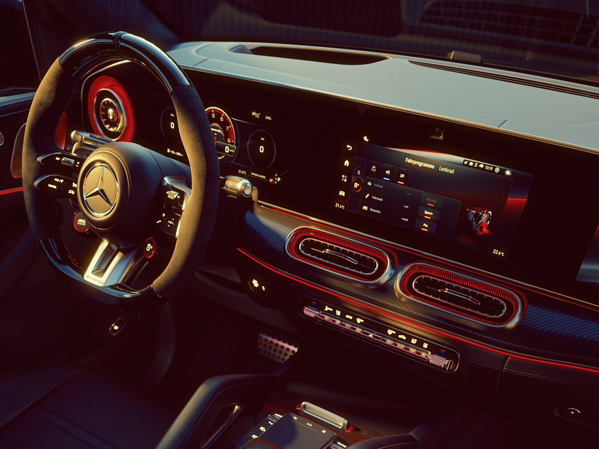 Le nouveau design intérieur de la Mercedes-AMG GLE&nbsp;63&nbsp;S Coupé.