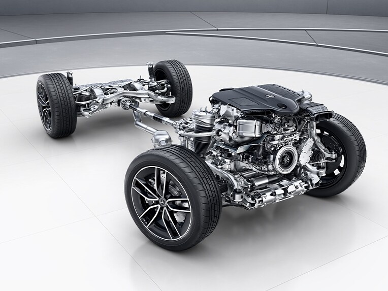 Transmission intégrale 4MATIC de la Mercedes-Benz GLE Coupé.