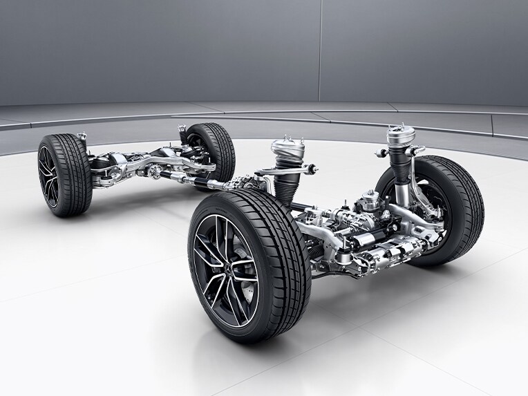 Das AIRMATIC-Paket des Mercedes-Benz GLE Coupés.