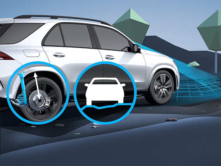 E-ACTIVE BODY CONTROL de la Mercedes-Benz GLE Coupé.