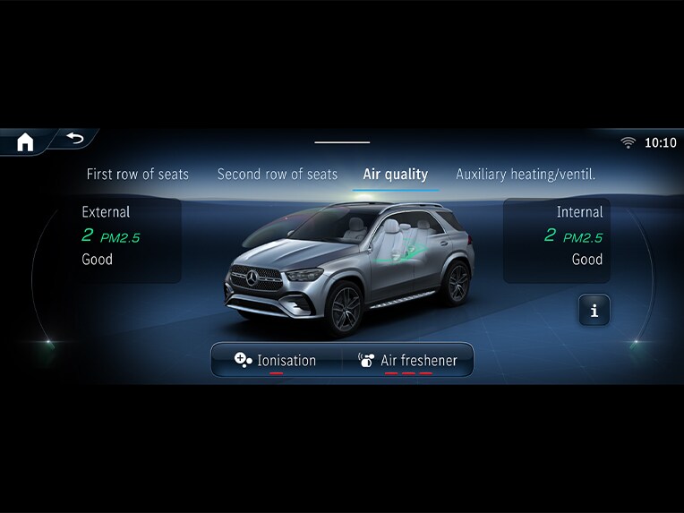 Une illustration de l'ENERGIZING AIR CONTROL de la Mercedes-Benz GLE.