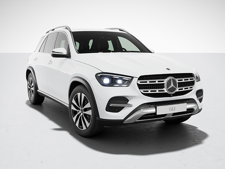 L'extérieur de la Mercedes-Benz GLE avec équipement de série.