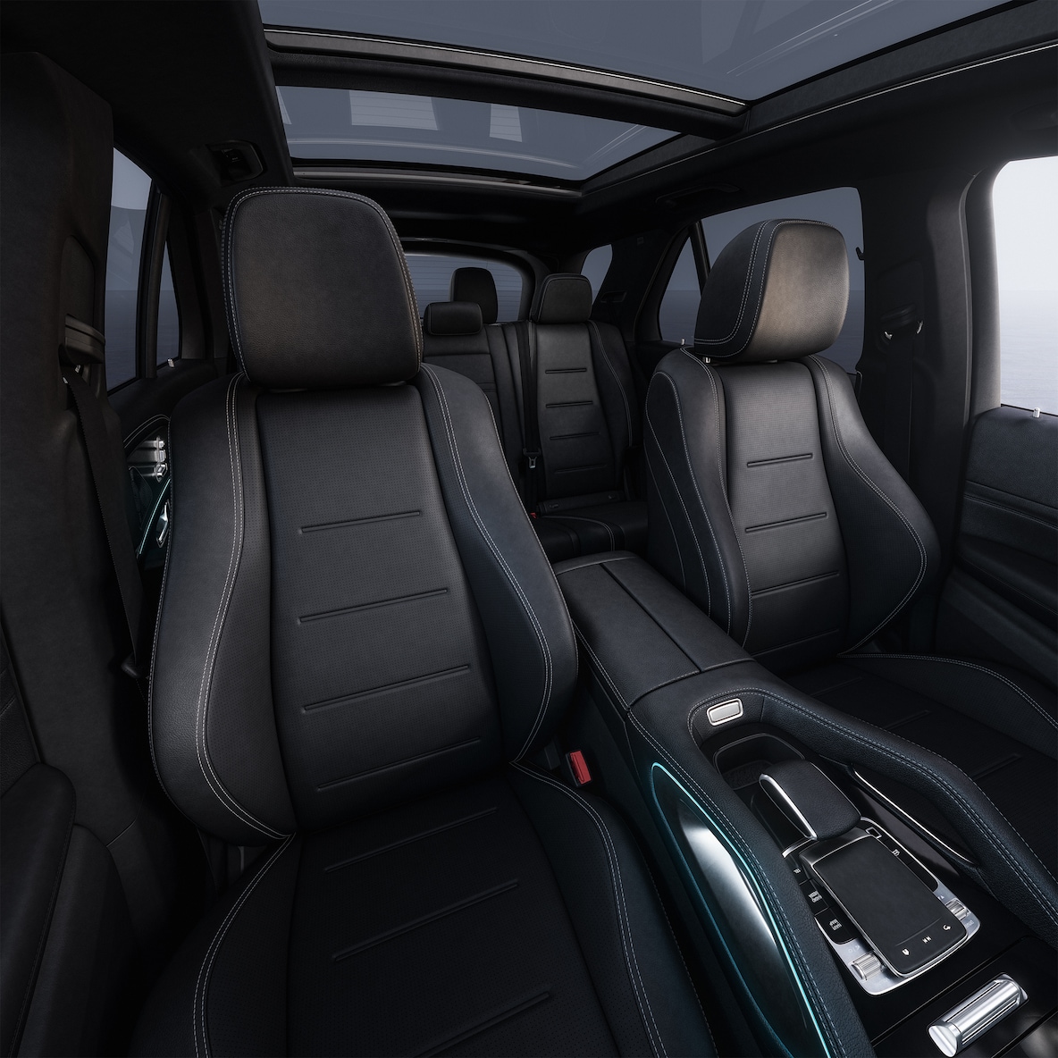 Gli interni della Mercedes-Benz GLE.