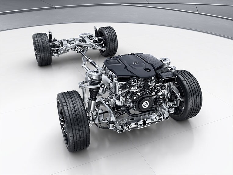 Allradantrieb 4MATIC für den GLS von Mercedes-Benz.