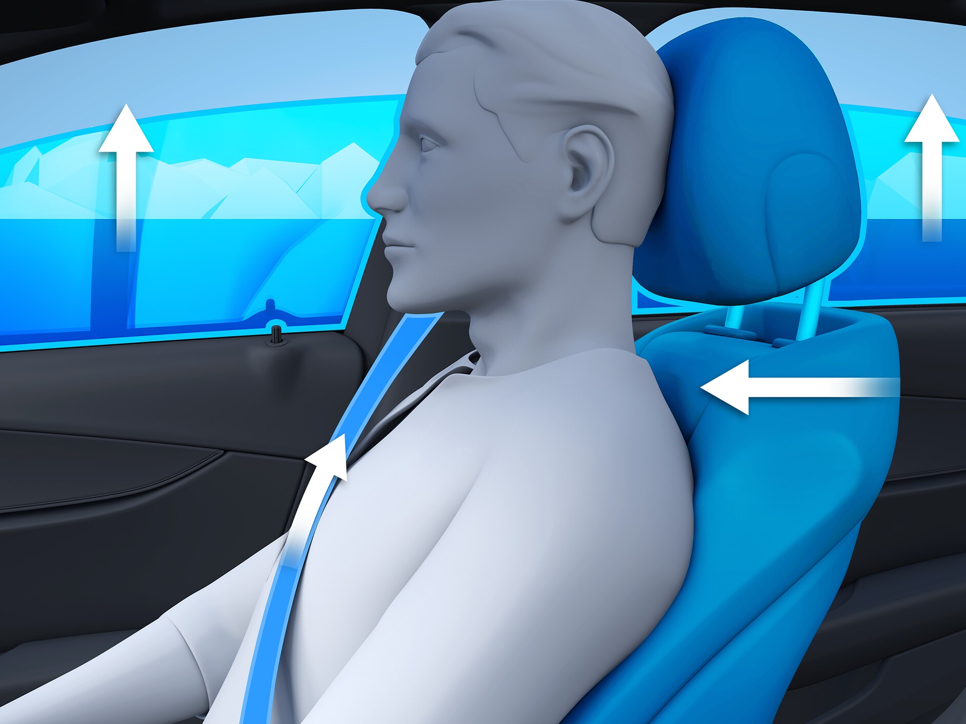 Das PRE-SAFE® System für den GLS von Mercedes-Benz.