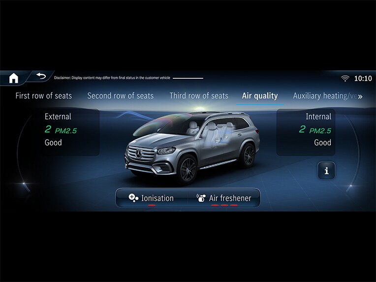 L'ENERGIZING AIR CONTROL della Mercedes-Benz GLS.