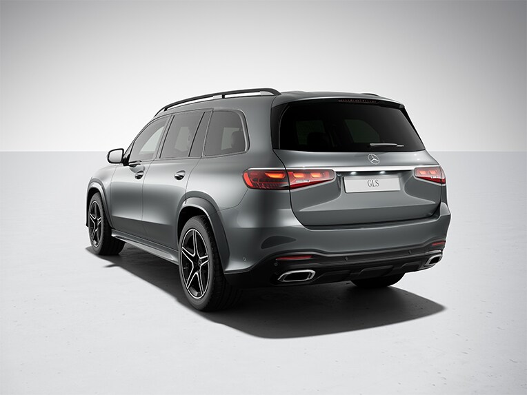 Der Mercedes-Benz GLS mit dem Night-Paket.