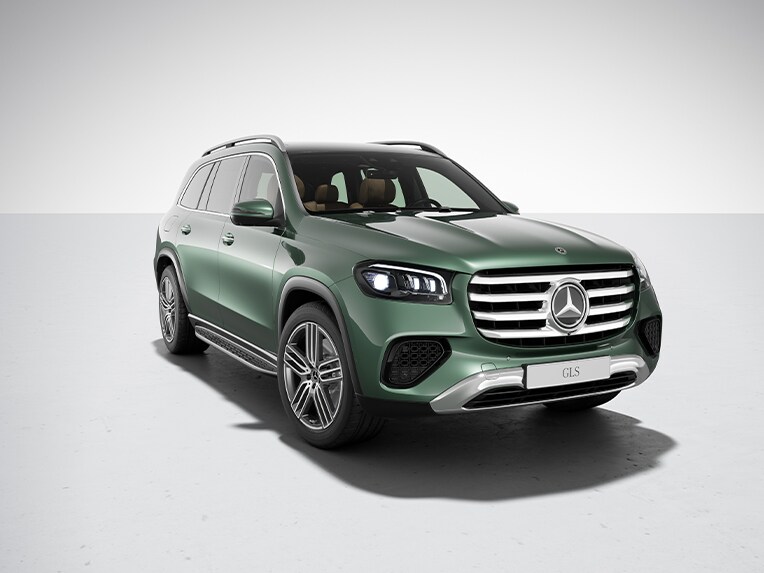Der Mercedes-Benz GLS mit Serienausstattung.