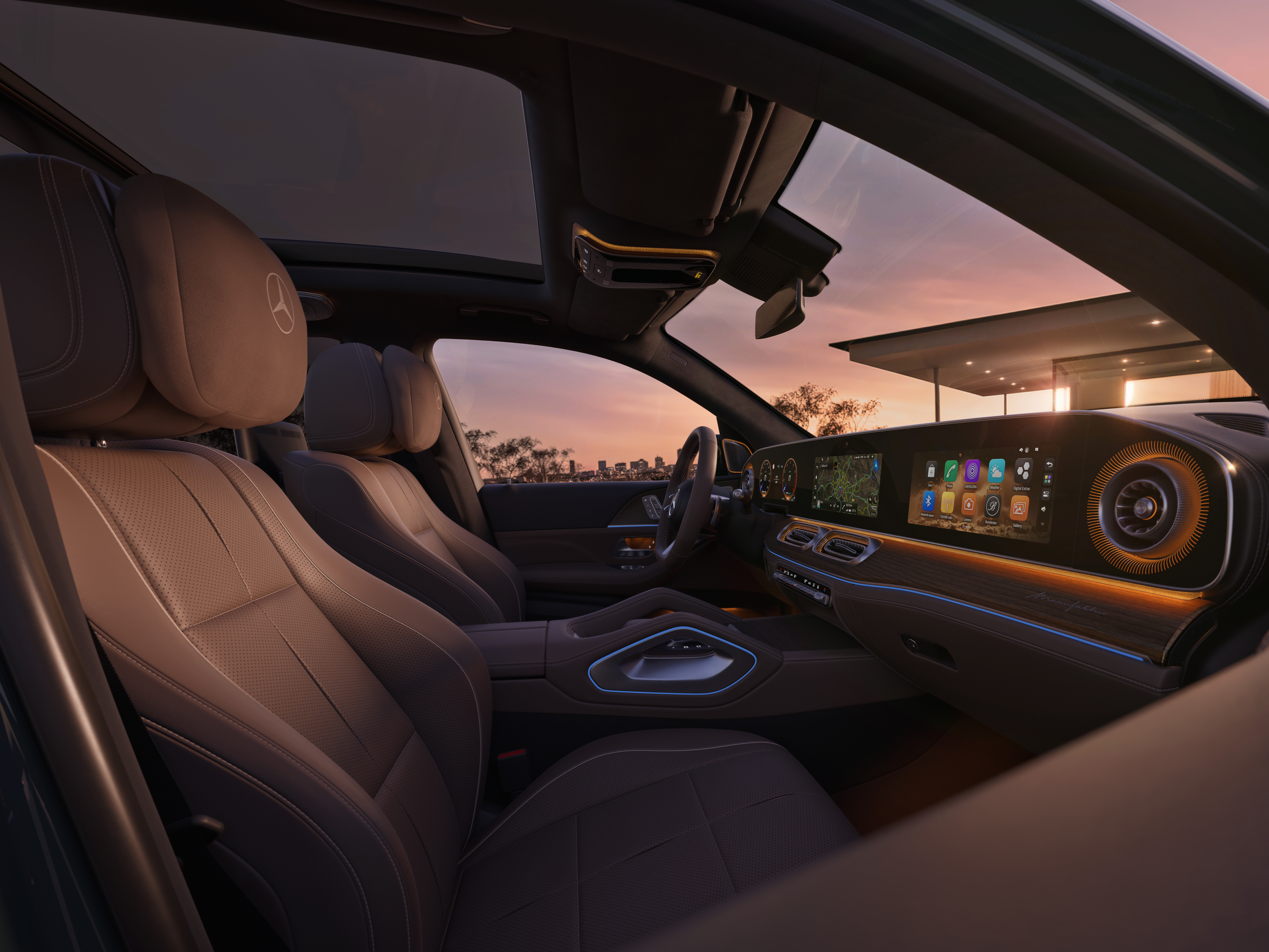 Interni | Il nuovo GLS | Mercedes-Benz Il sistema di riconoscimento automatico dei segnali stradali di Nuova GLS di Mercedes-Benz.