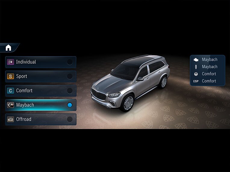Plancia con display widescreen della Mercedes-Maybach GLS.