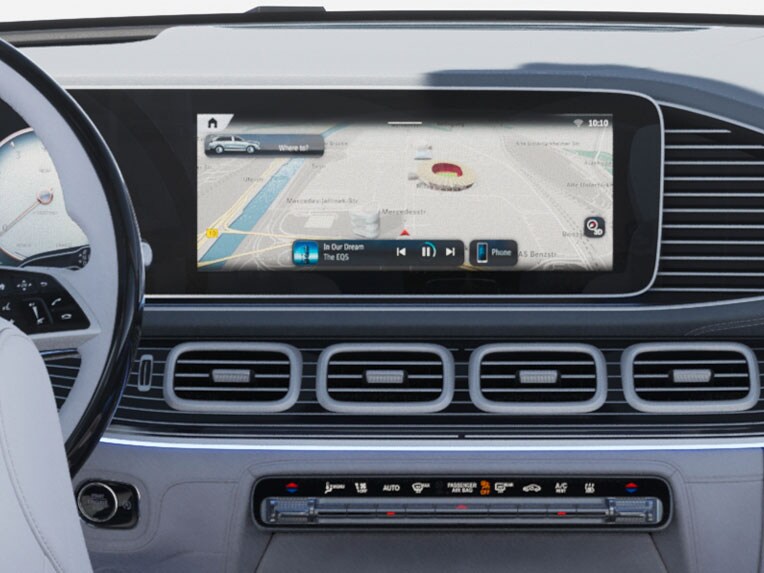 Le compartiment intérieur de la Mercedes-Maybach GLS.
