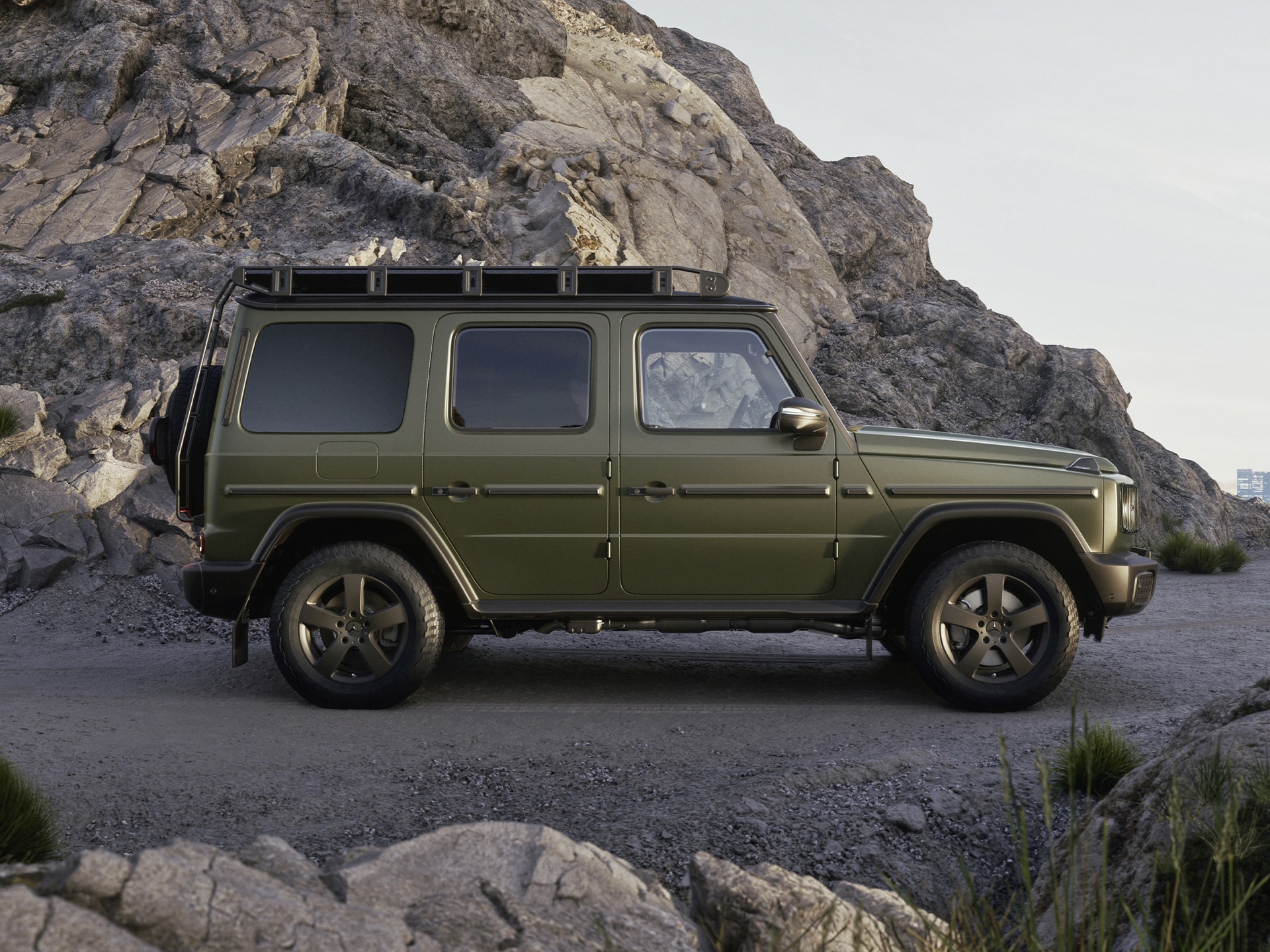 Das Exterieur der Mercedes-Benz G-Klasse.