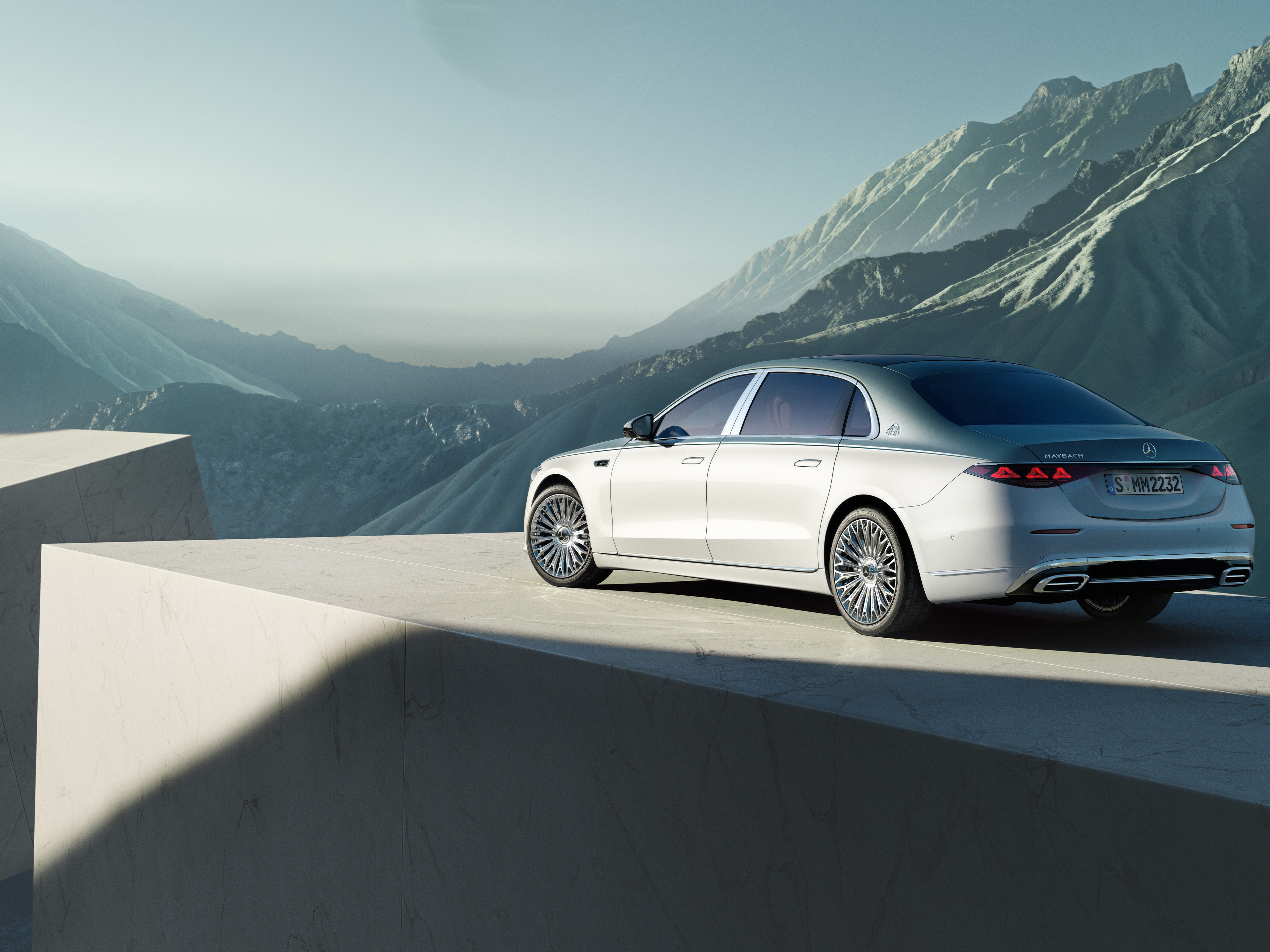 Classe S | Marchio | Mercedes-Maybach Vista laterale della Mercedes-Maybach Classe S.