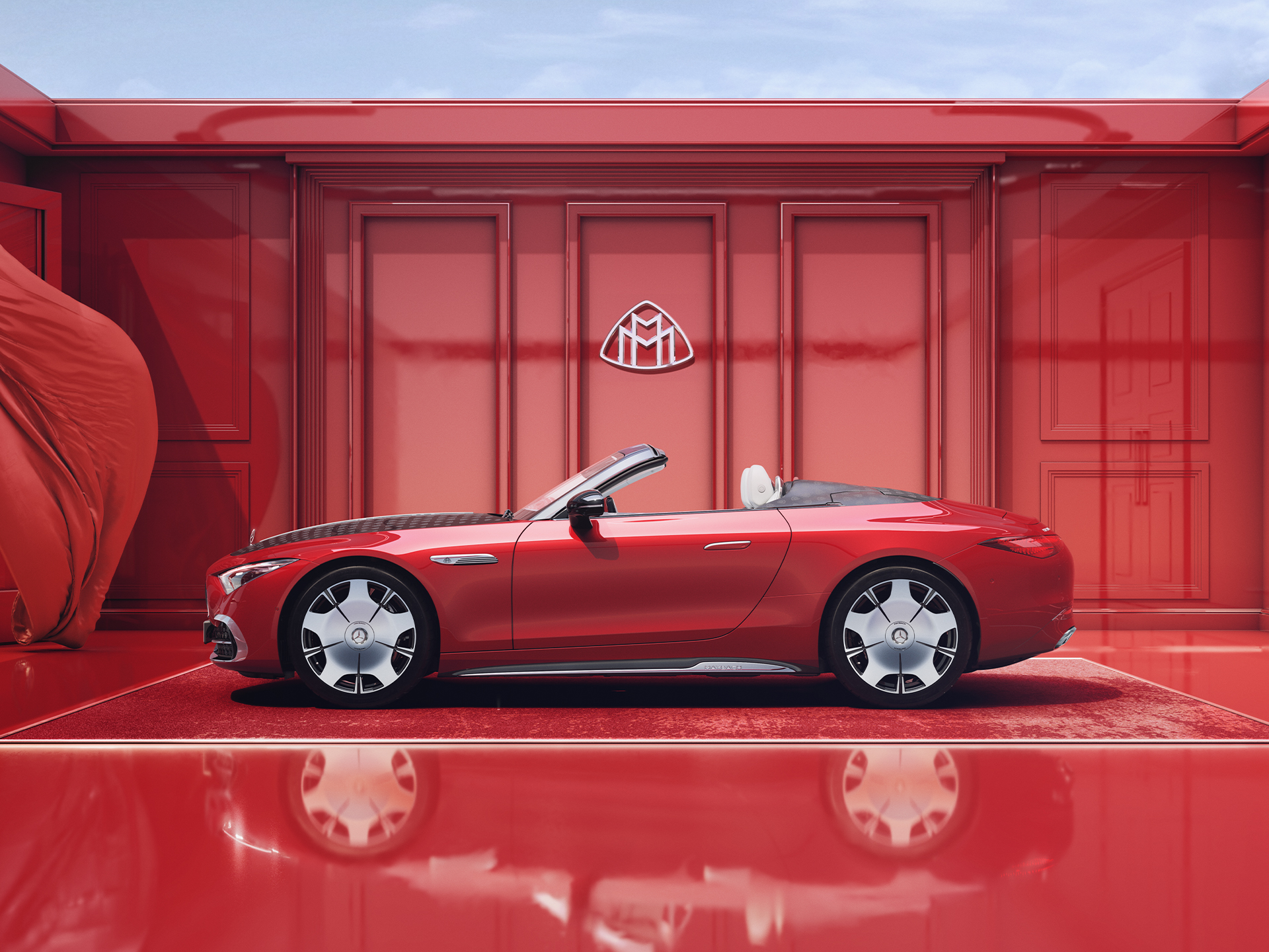 SL 680 | Marchio | Mercedes-Maybach Vista laterale della Mercedes-Maybach SL 680.