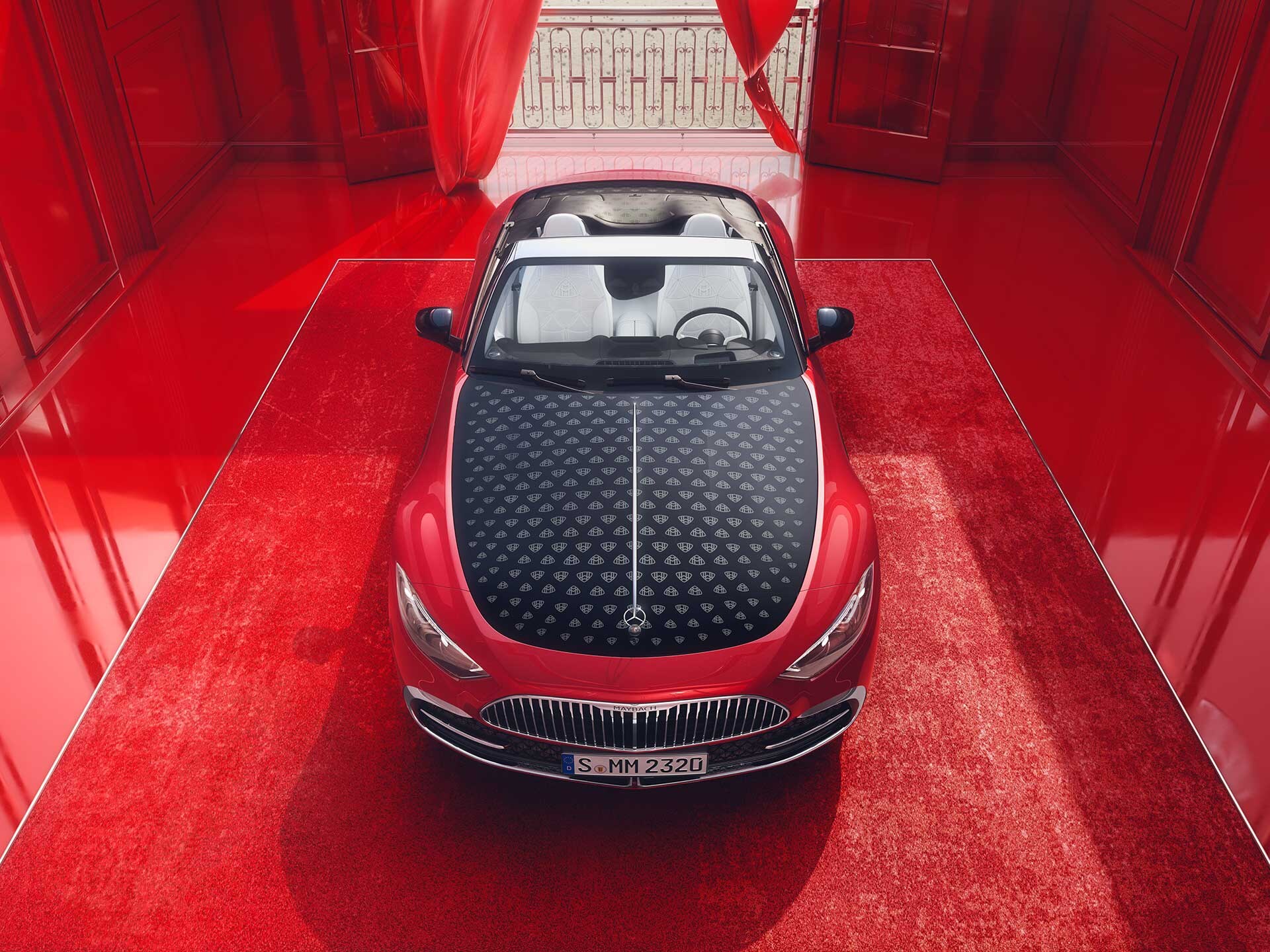 La Mercedes-Maybach SL&nbsp;680 vue de l'avant.