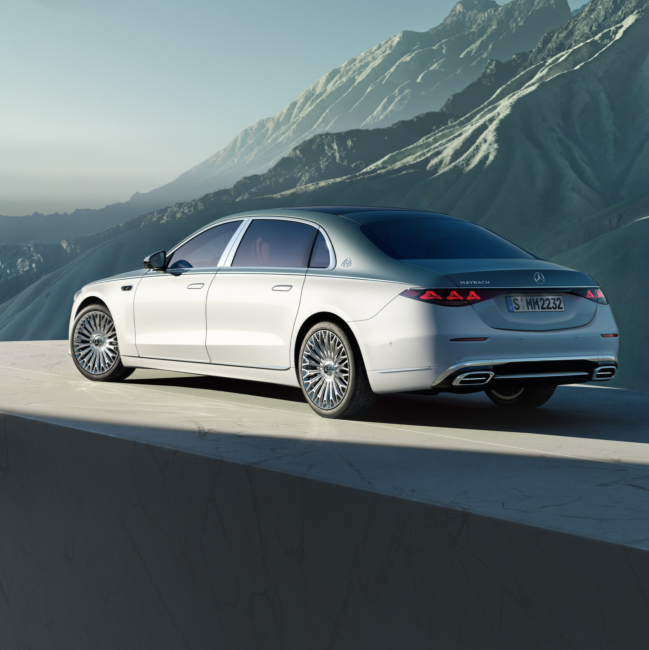 Das Exterieur der Mercedes-Maybach S-Klasse.