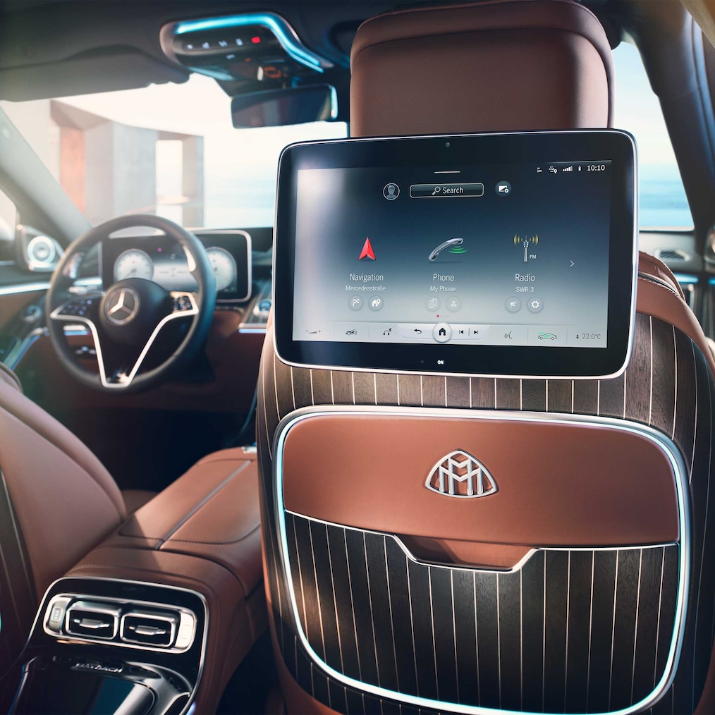 L'habillage de dossier MANUFAKTUR de la Mercedes-Maybach Classe S.