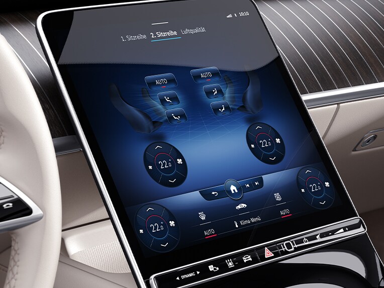 La Mercedes-Benz Classe S Berline avec climatisation automatique THERMOTRONIC à l'arrière.
