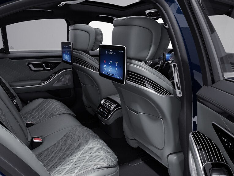 L'intérieur de la Mercedes-Benz Classe S Berline avec le Pack d'inserts décoratifs Exclusif.