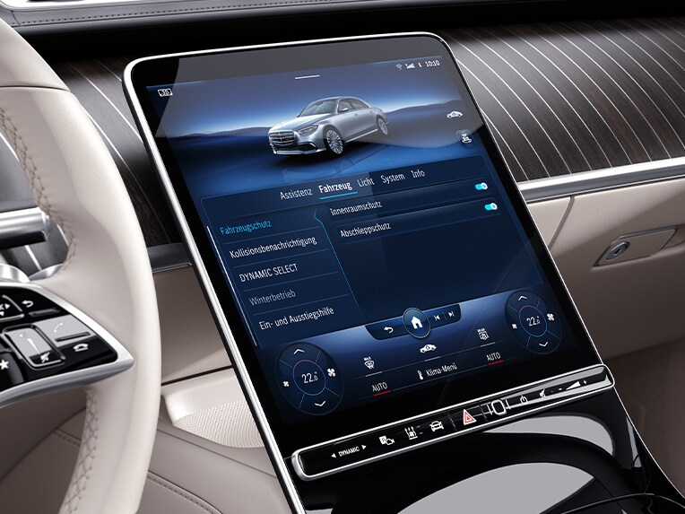 Le fonctionnement de la protection du véhicule GUARD 360° Plus dans la Mercedes-Benz Classe S Berline.