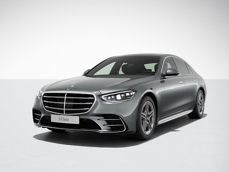 L'extérieur de la Mercedes-Benz Classe S Berline avec l'AMG Line.
