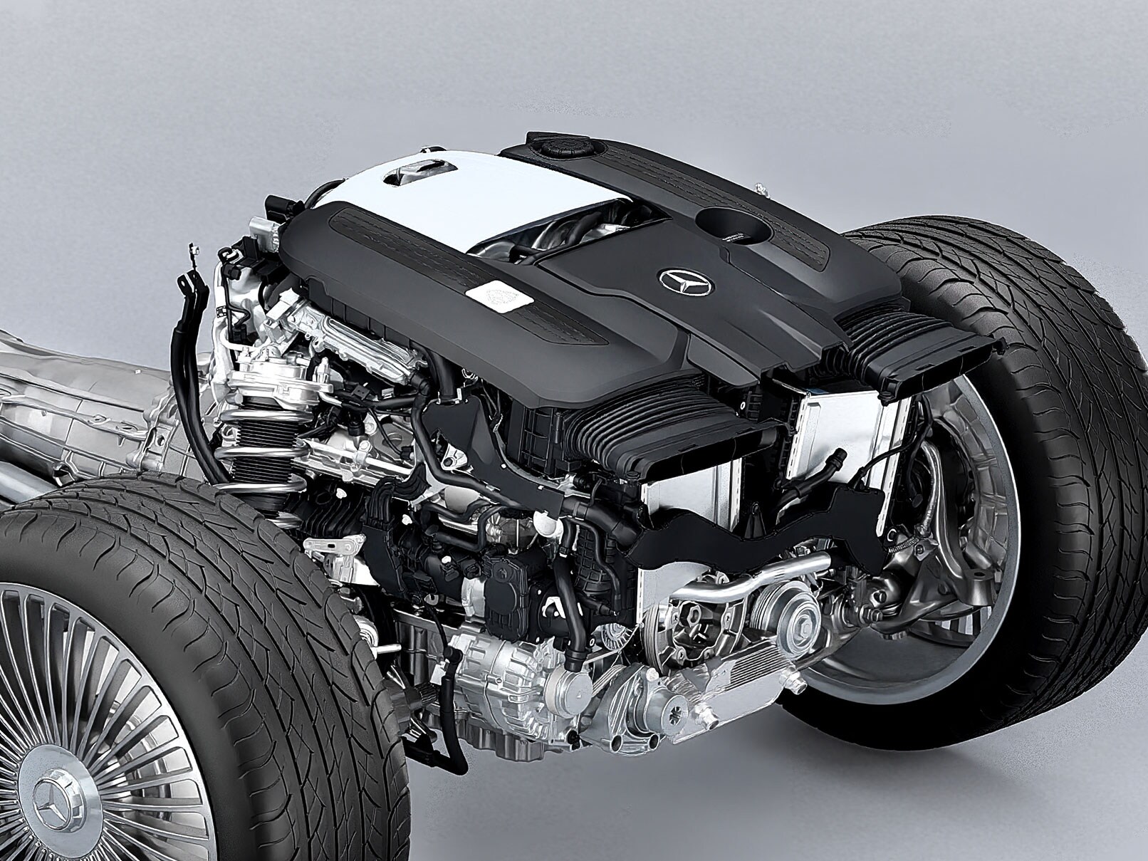 Động cơ V8 tăng áp kép 4.0 lít của Mercedes-Maybach SL 680.