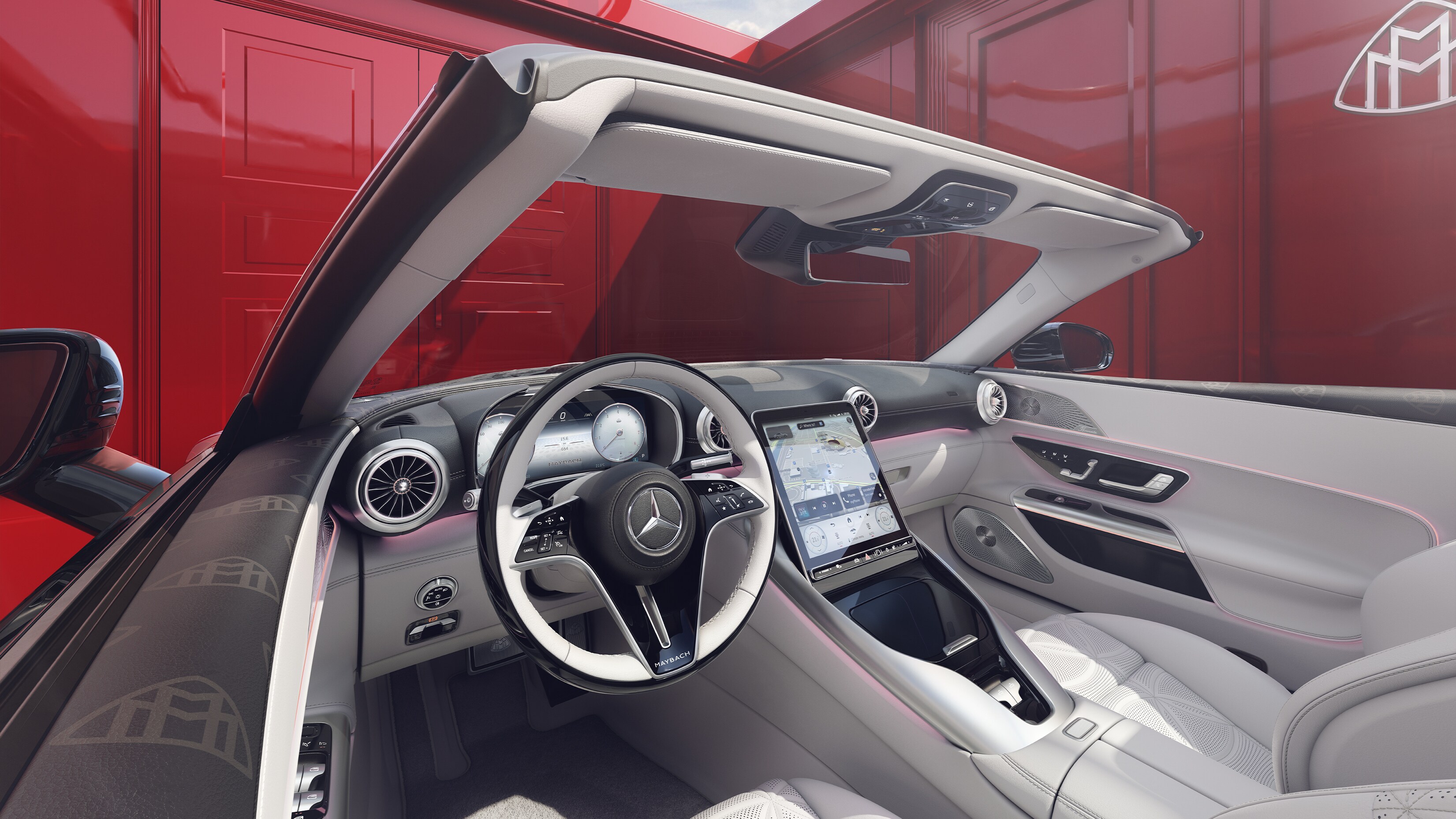 Nội thất của Mercedes-Maybach SL 680.