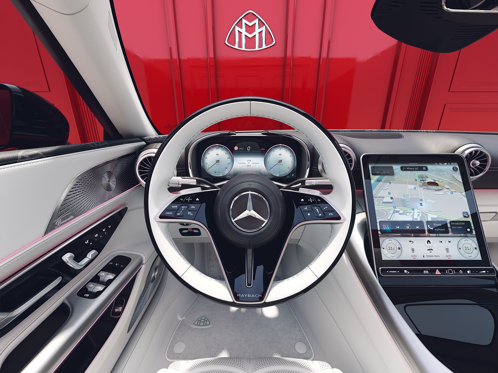 Vô lăng Maybach trong xe Mercedes-Maybach SL 680.