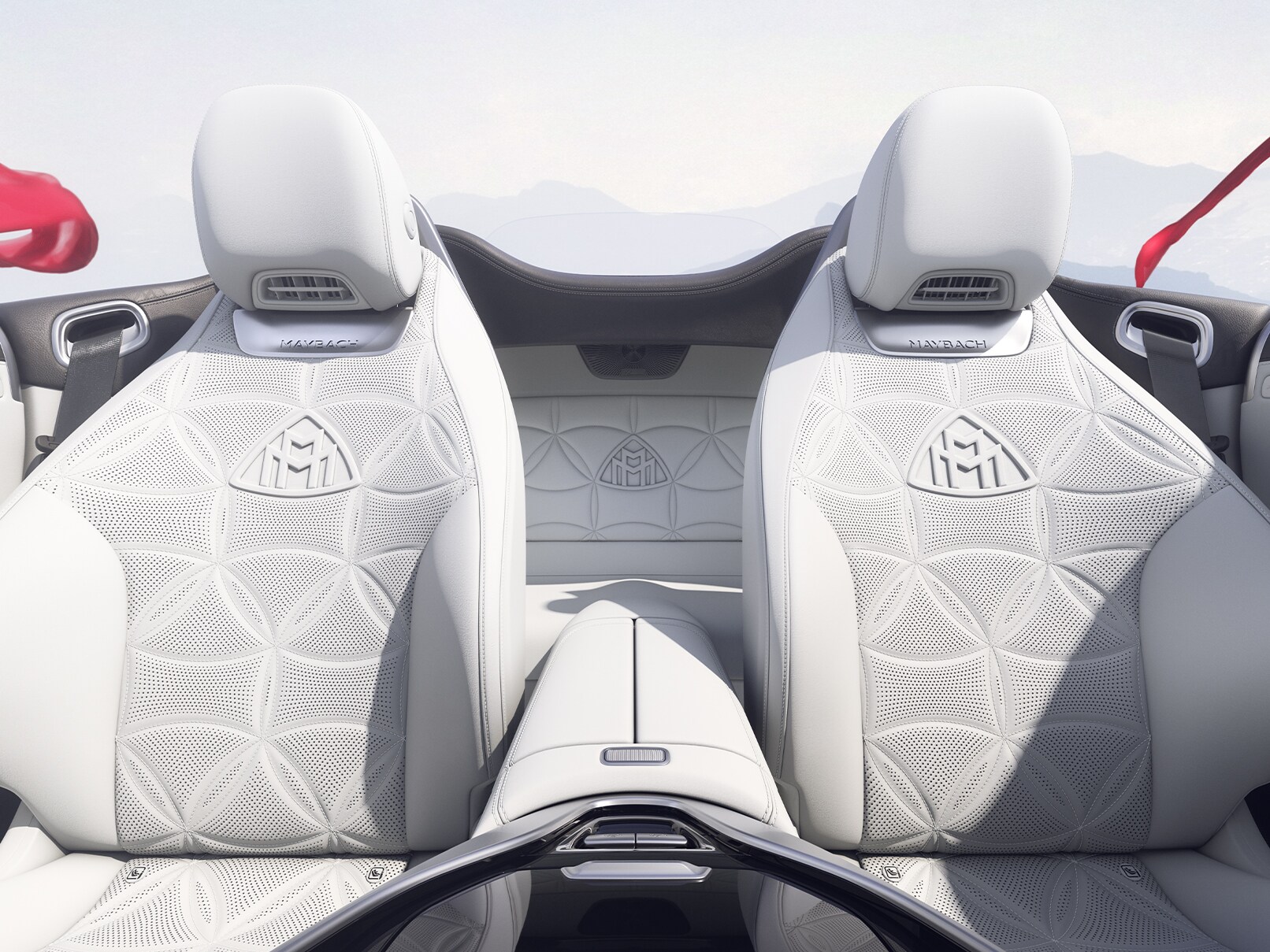 Nội thất hoàn toàn bằng da trong xe Mercedes-Maybach SL 680.