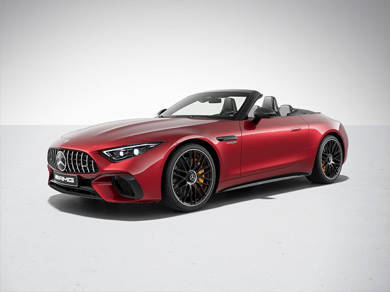 L'extérieur de la Mercedes-AMG SL Roadster avec le Pack Carbone Extérieur AMG.