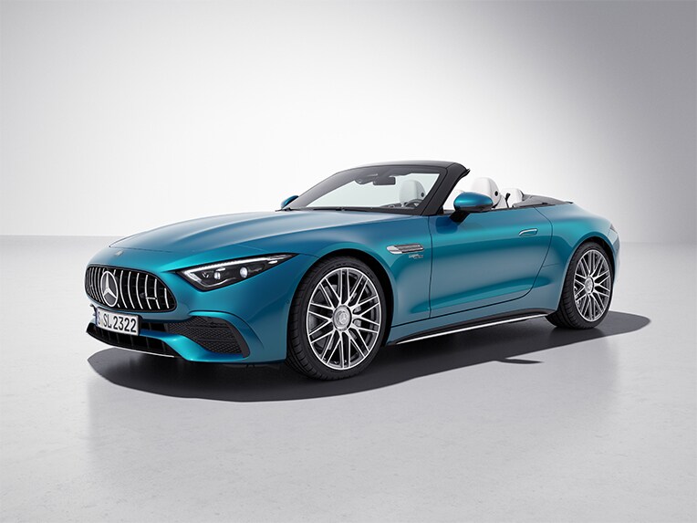 Das Exterieur des Mercedes-AMG SL Roadsters mit V8 Optik-Paket Exterieur