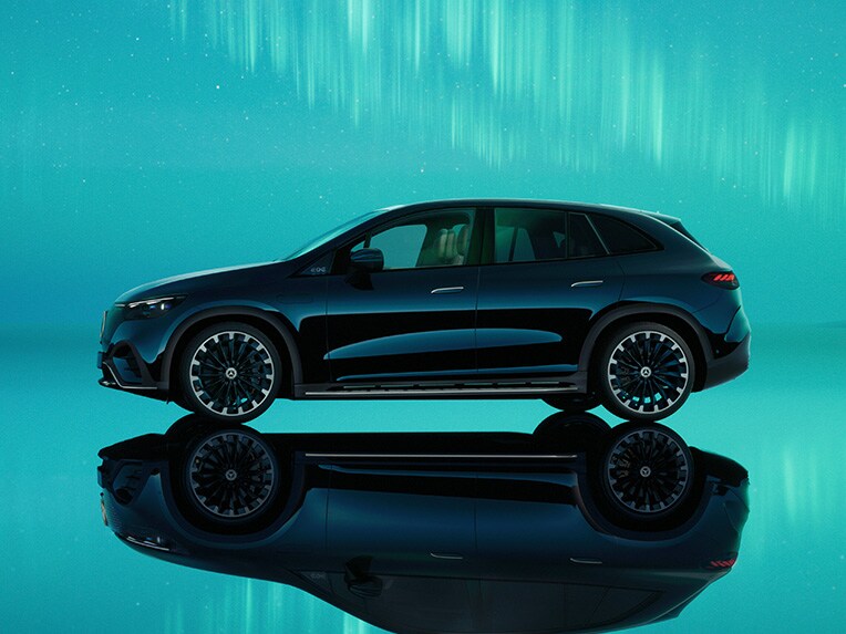 Das Bild zeigt den EQE SUV von Mercedes-Benz.