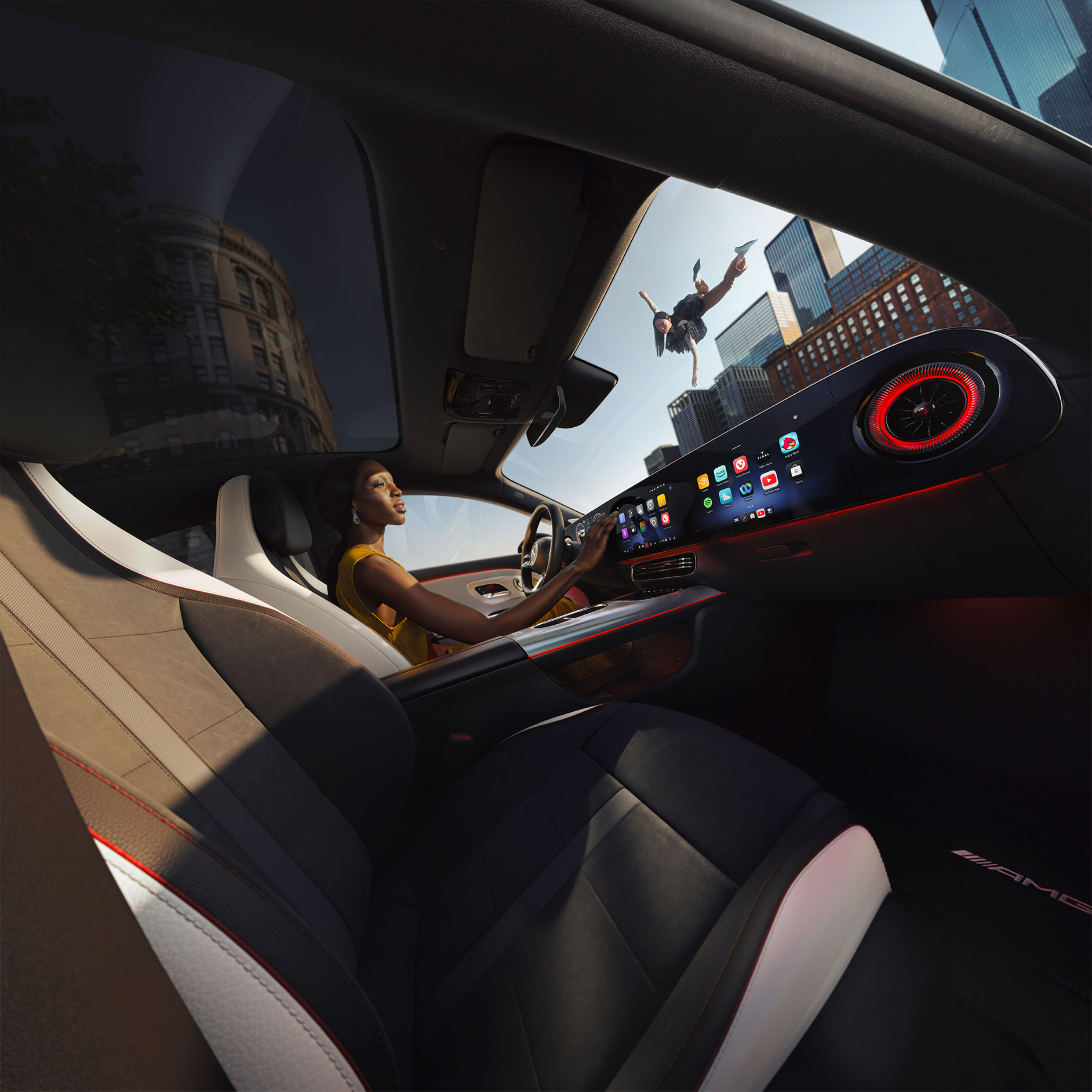 « Over-the-air », en toute simplicité | Mises à jour logicielles « over-the-air » (OTA) | Mercedes-Benz Intérieur d'une Mercedes-Benz.