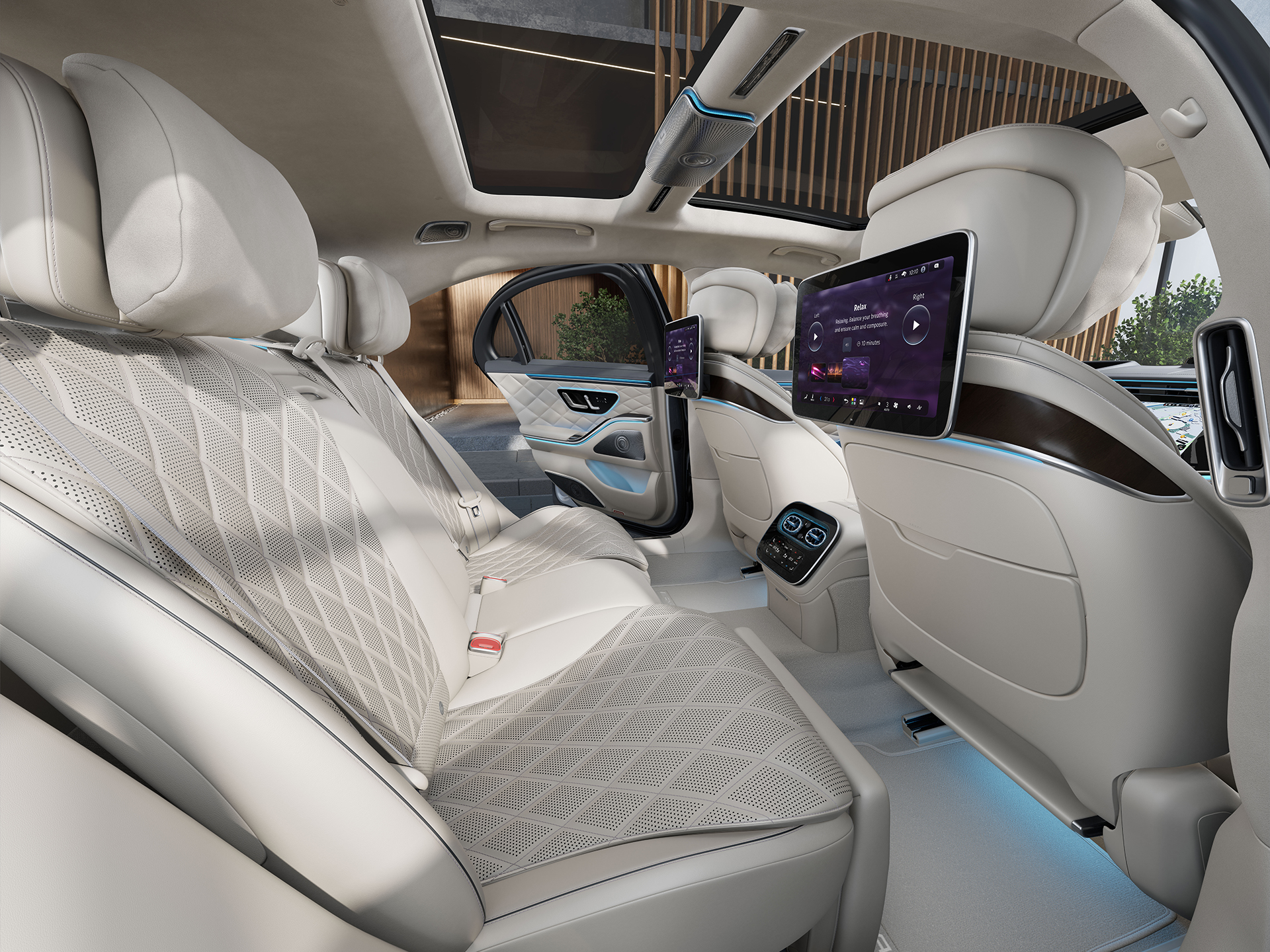 Comfort | Mercedes-Benz Vista interna di un’auto Mercedes-Benz.