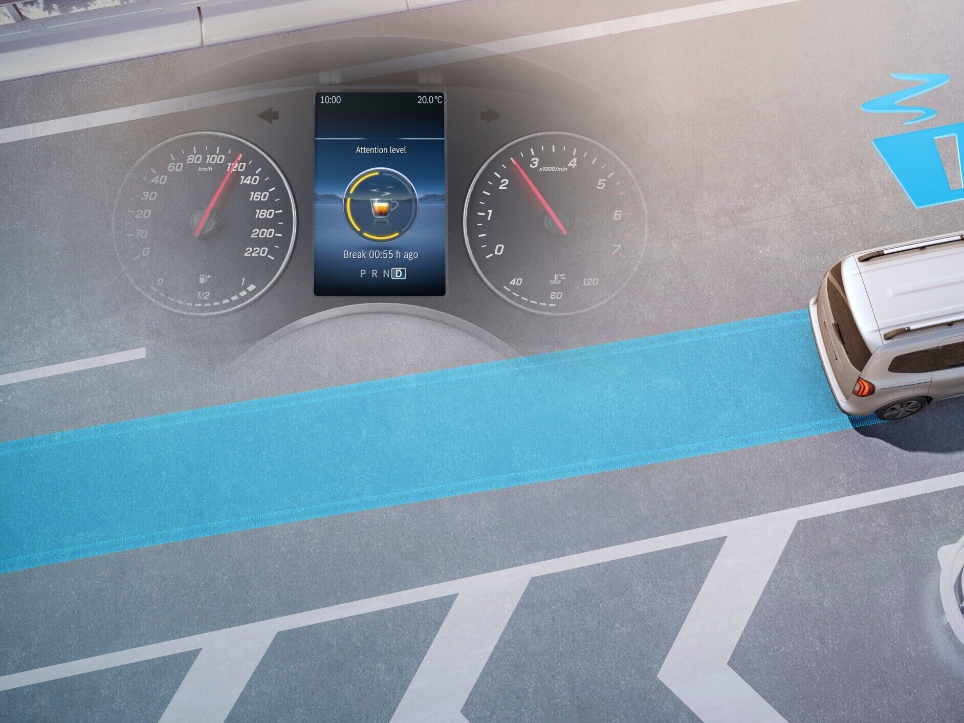 ATTENTION ASSIST supporta il conducente nel Mercedes-Benz eCitan.