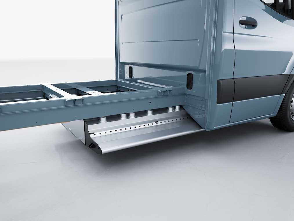 La batterie haute tension de la Mercedes-Benz eSprinter châssis-cabine.