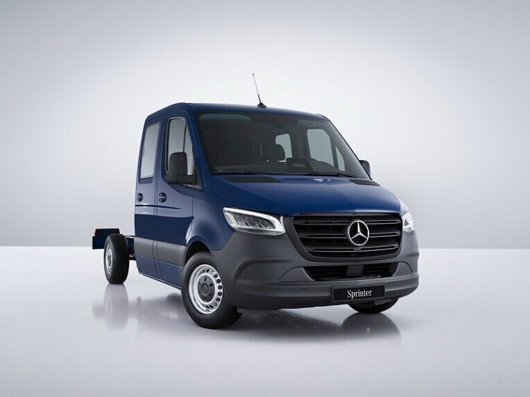 Le Mercedes-Benz Sprinter Châssis avec suspension pour le confort et la protection du chargement.