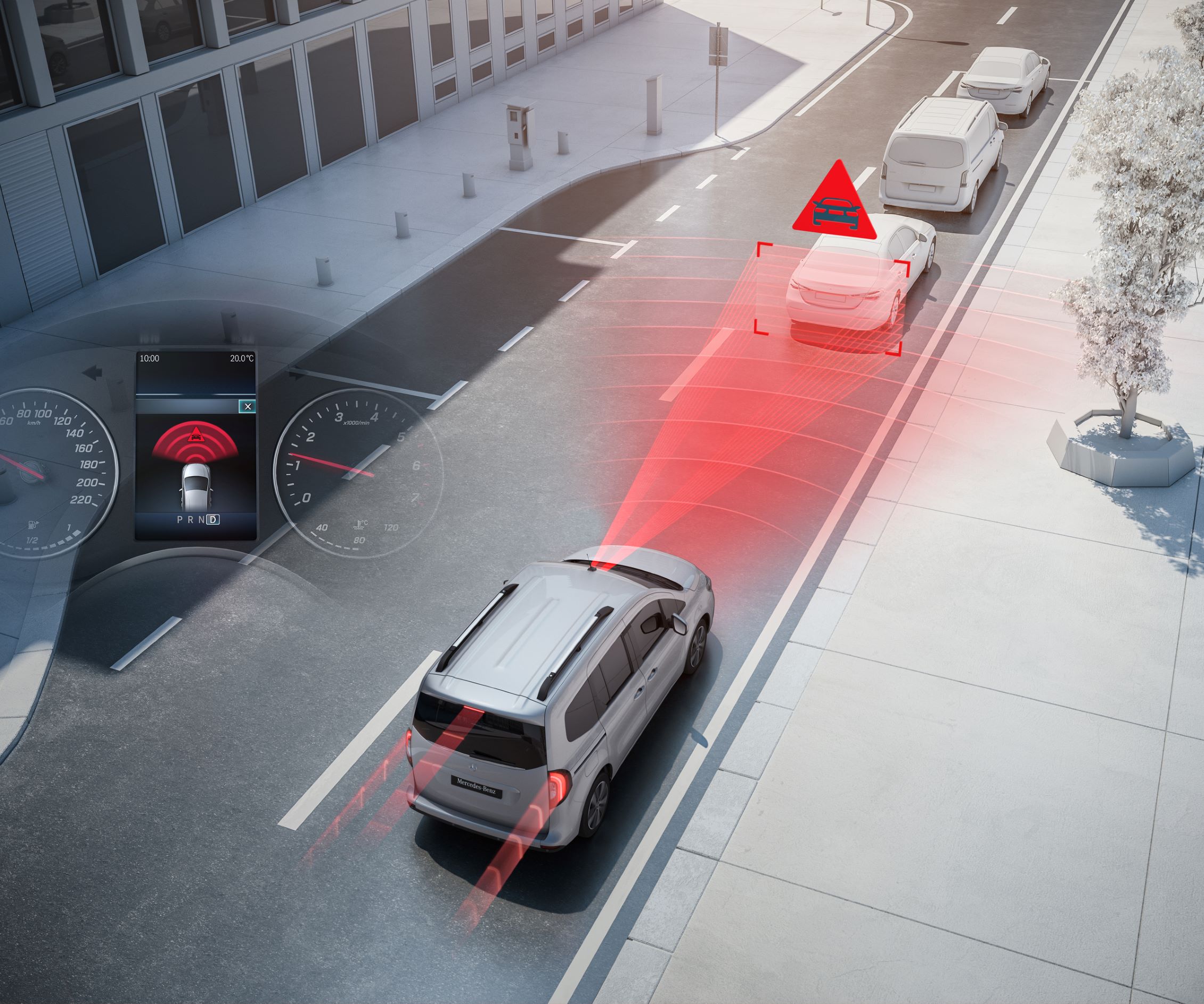 Sistemi di assistenza alla guida | Mercedes-Benz Mercedes-Benz Citan con i sistemi di assistenza alla guida.