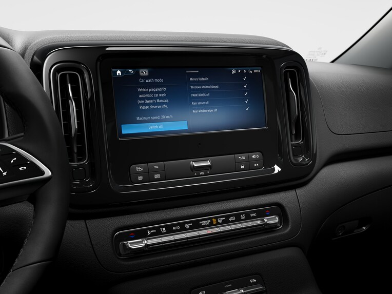 Das Mercedes-Benz MBUX Multimediasystem im Mercedes-Benz Vito.