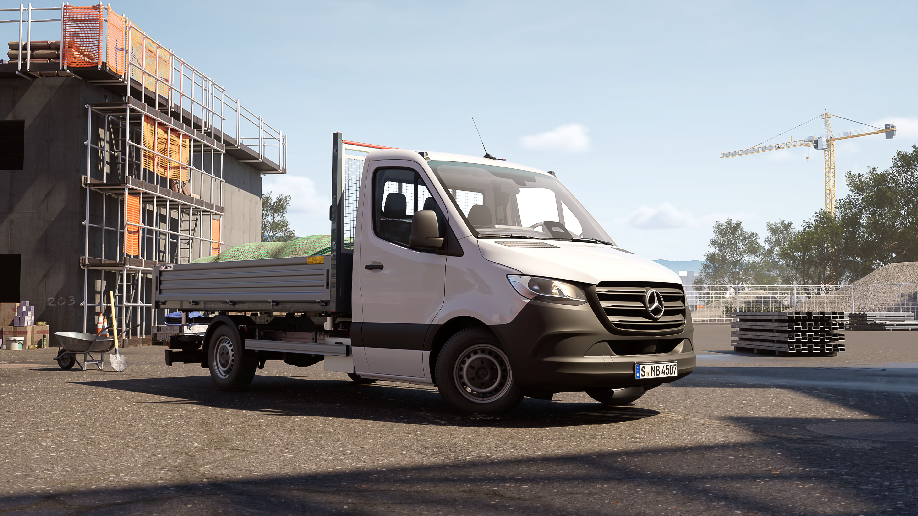 Mercedes-Benz Sprinter mit Dreiseitenkipper von Dautel. Der Sprinter mit Dreiseitenkipper.