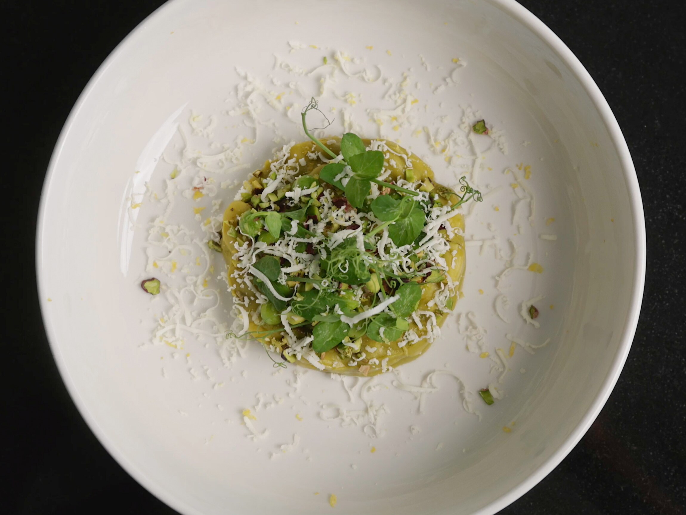 «Semplicemente Marco»: cavatelli aux petits pois