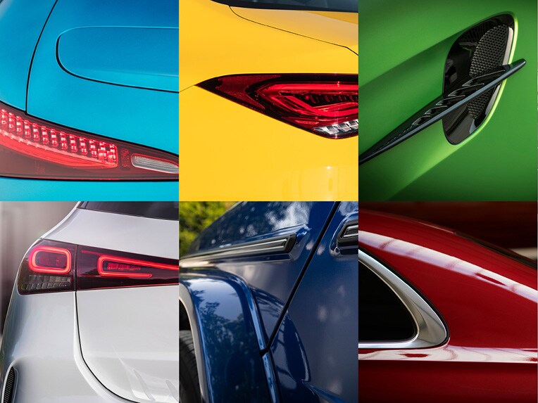 Verschiedene Lackierungen bei Mercedes-Benz 
