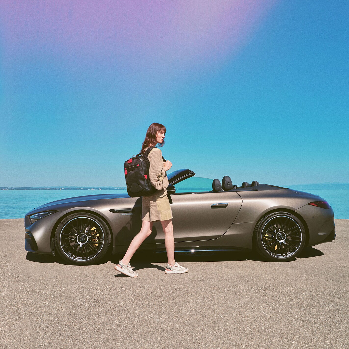 Mercedes-Benz in spiaggia