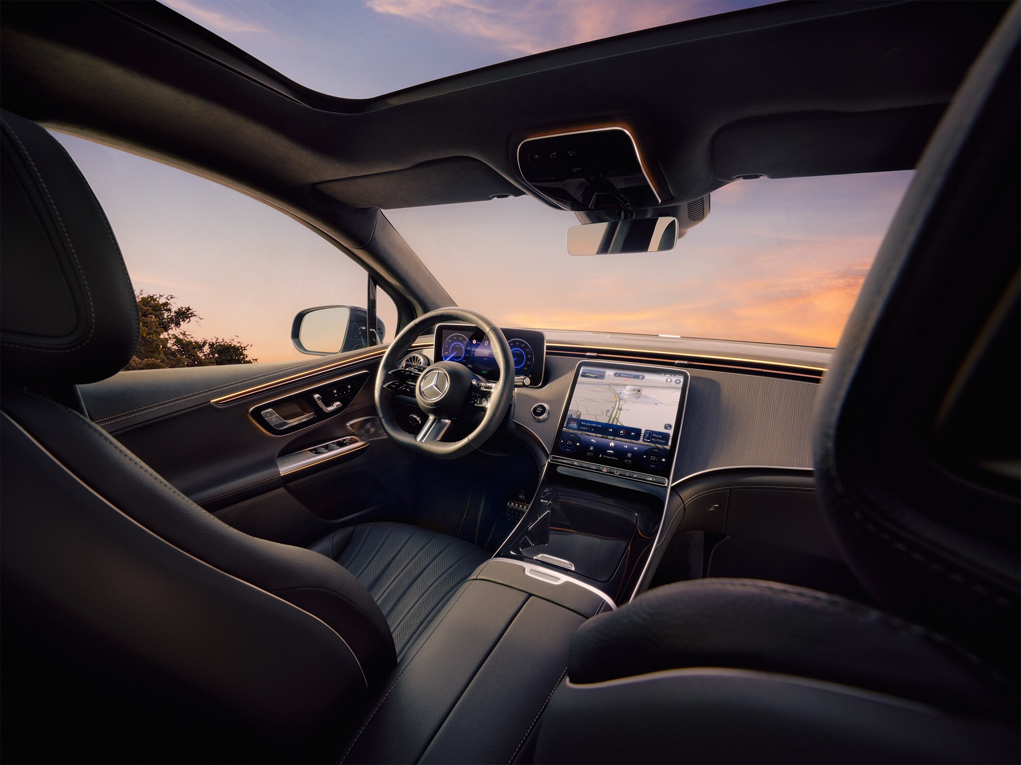 Head-up-Display von Mercedes-Benz.