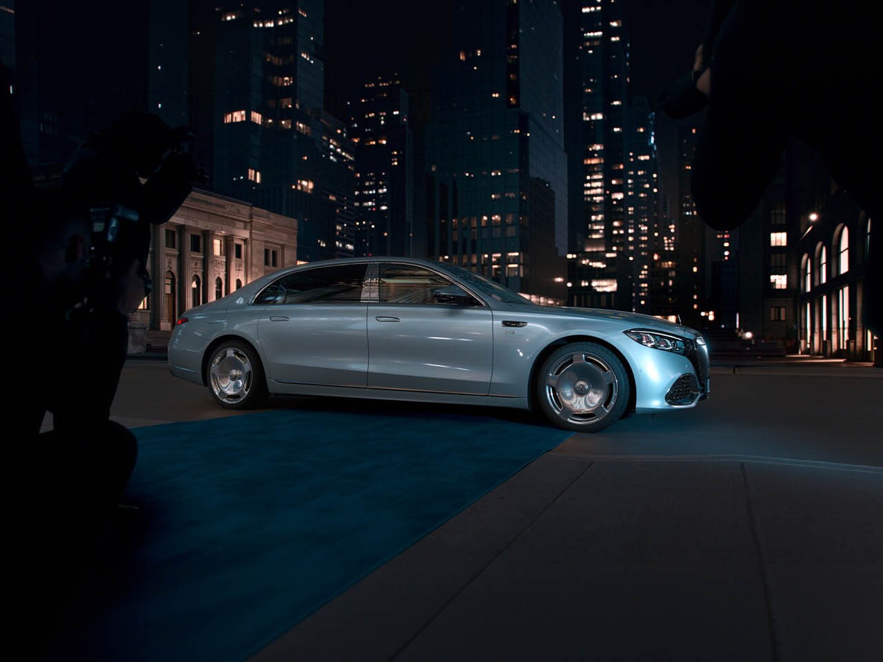 Fond d'une Mercedes-Maybach Classe S