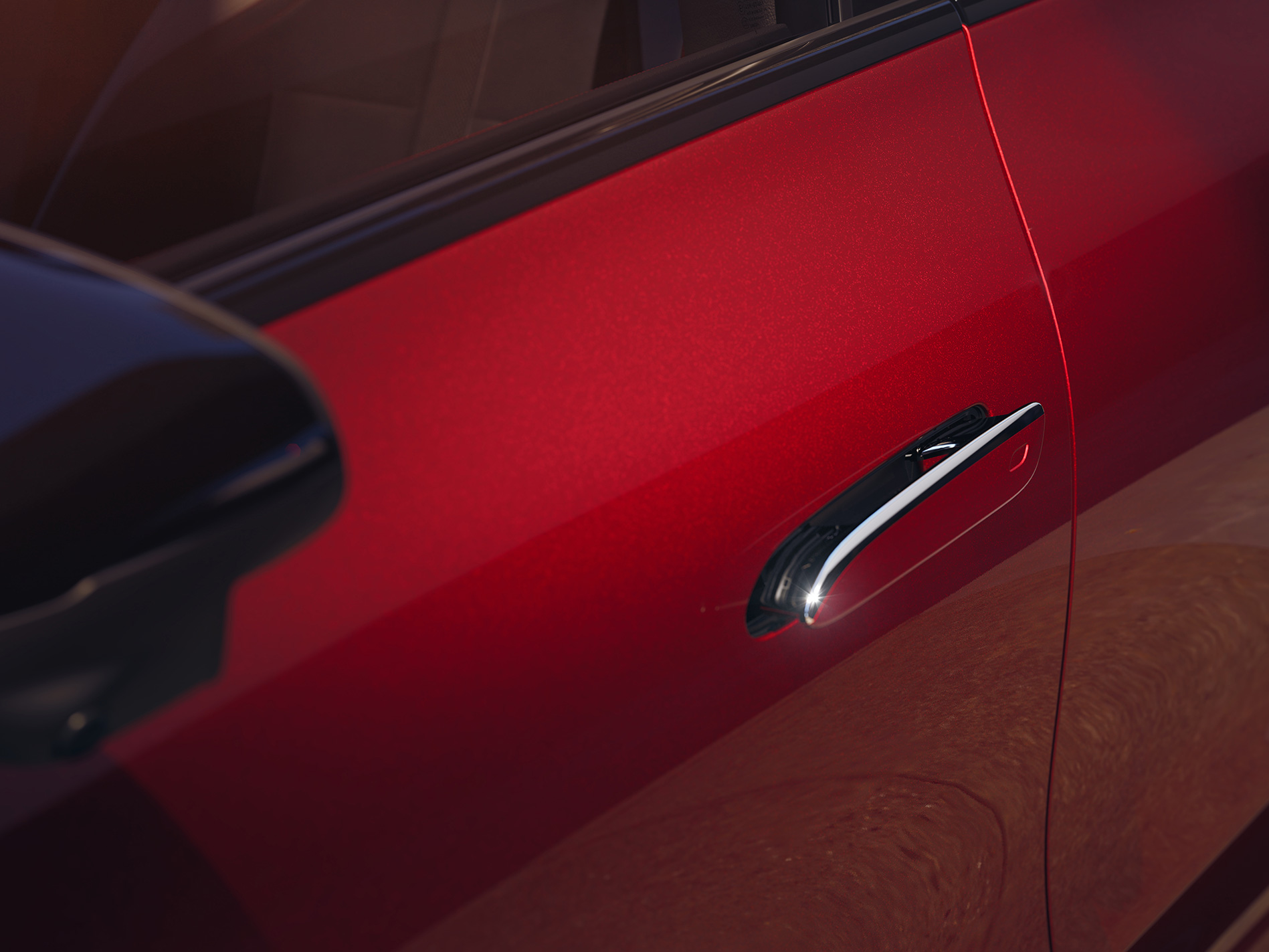 Giro di prova Primo piano di una maniglia