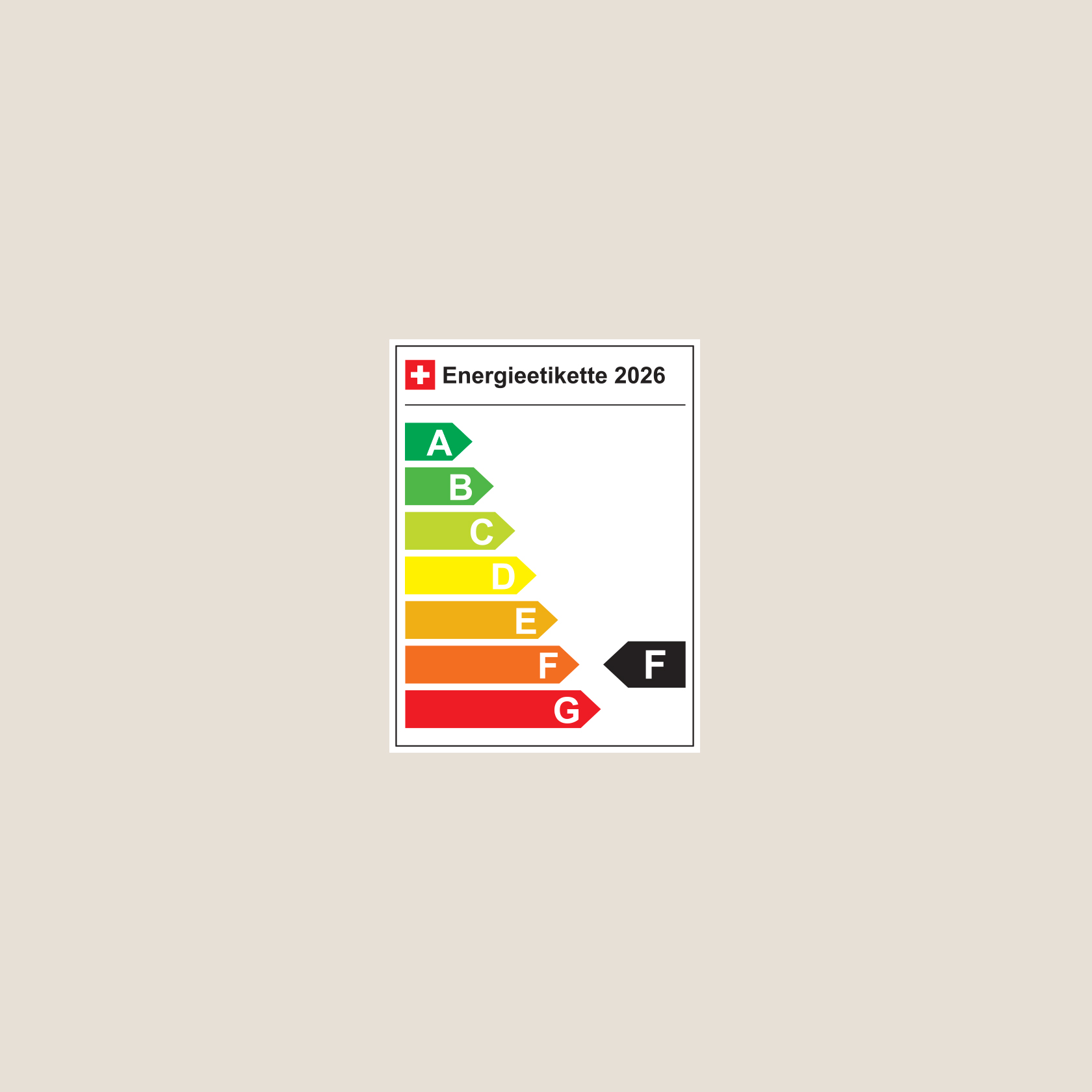 Energieeffizienzkategorie F Energieeffizienzkategorie F