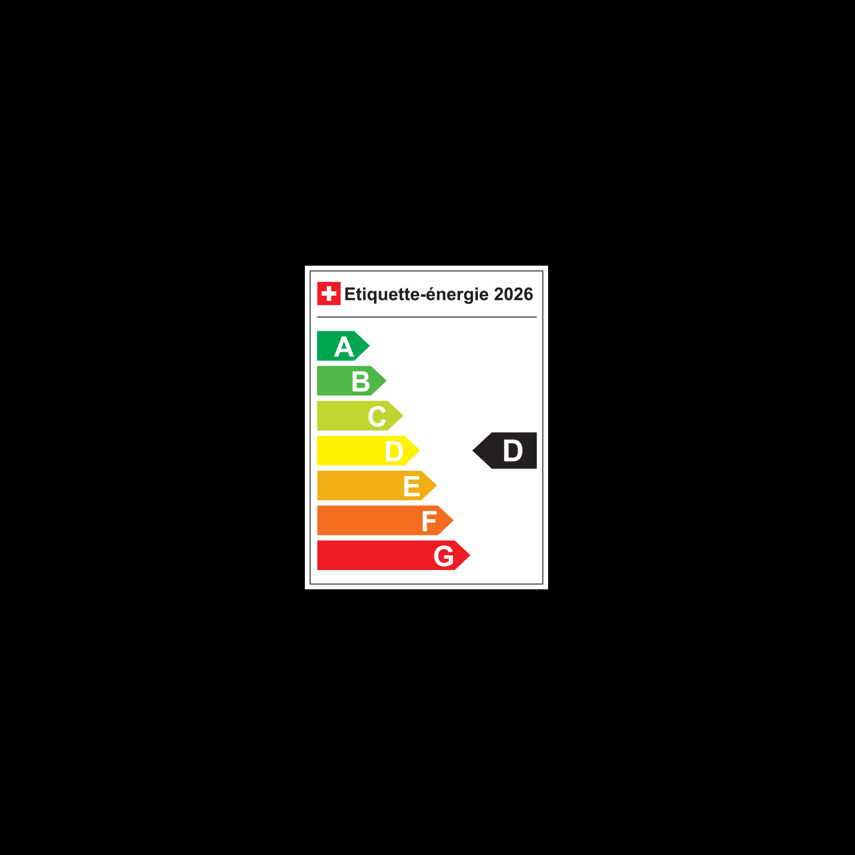 Energieeffizienzkategorie D Etiquette-énergie D