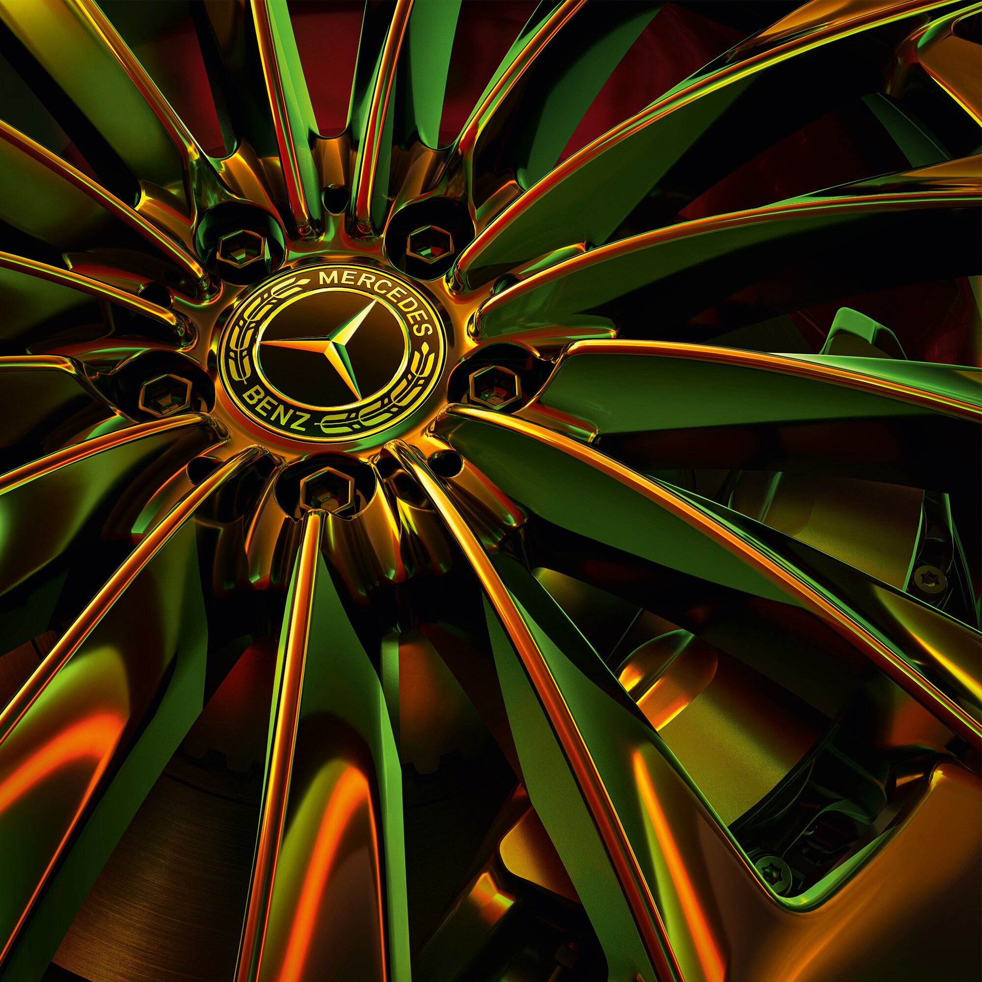 Gros plan sur une jante Mercedes-Benz