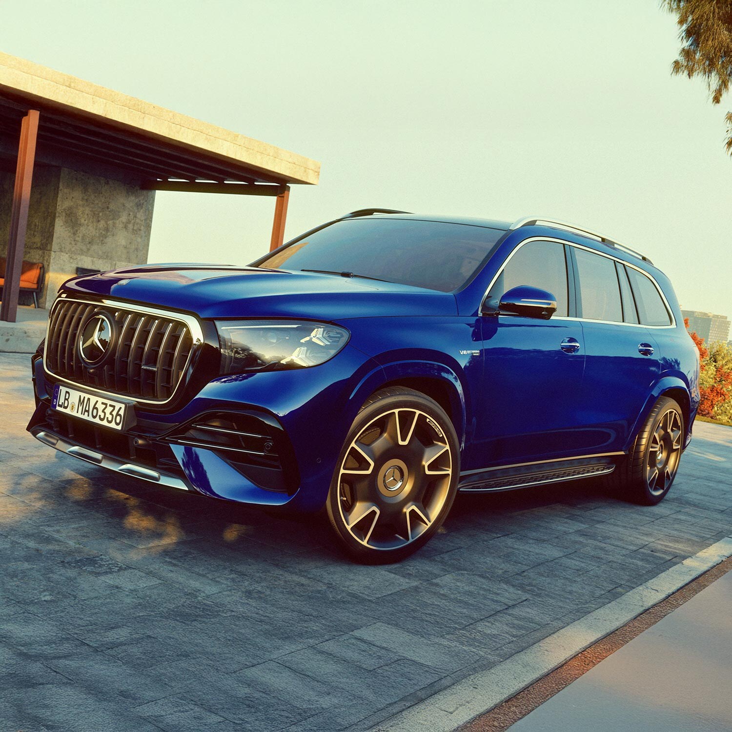 L'extérieur de la Mercedes-AMG GLS 63 4MATIC+.